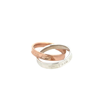 Tiffany & Co. Interlocking Circles Ring In Sterling Silver & Rubedo