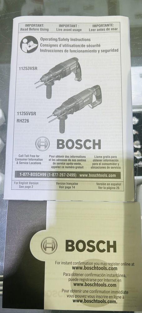 Bosch 11225vsr SDS plus Bulldog Xtreme 1 In. Rotary Hammer