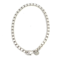  Tiffany & Co. 7" 4mm Box Link Bracelet