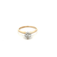 14kt Yellow Gold .51ct Heart Diamond I1 I Solitaire Ring