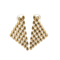 18kt Yellow Gold Triangle Earrings