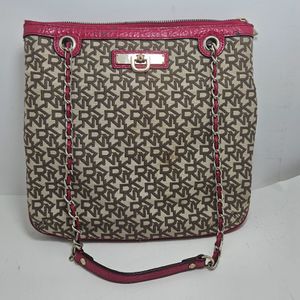 DKNY Pink Trim Crossbody Bag 
