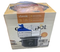 Classic Slow Cooker 4 Quart Black Crock Pot 21975
