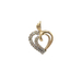  14kt Yellow Gold .25ct tw Diamond Heart Pendant