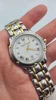 Vintage Maurice Lacroix 89708 Two Tone Men's Wristwatch 