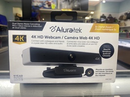 Aluratek ( AWCKF) 4K HD 5X Digital Zoom and Dual Stereo  Noise Cancelling