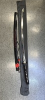 Katana Steel Full Hand Forged Traditional Japanese Samurai Sword Red & Black