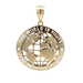  10kt Yellow Gold "The World Is Yours" Pendant