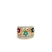 14kt Yellow Gold .20ct tw Diamond & Colored Stone Ring