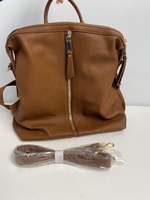 Urban Expressions Brown Soft Leather Backpack