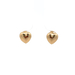  18kt Yellow Gold Heart Stud Earrings