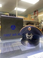  West German Luftwaffe Air Force Military Hat + First Aid Kit
