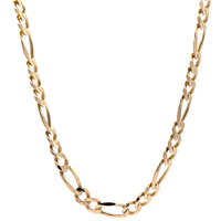  14kt Yellow Gold 24" 6mm Figaro Link Chain