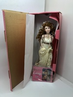 Paradise Galleries Treasury Collection  Lacey Porcelain Doll - Open Box 