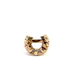 14kt Yellow Gold .25ct tw Diamond Nugget Horse Shoe Ring