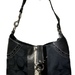 Coach Signature Black Canvas Python Classic Hobo Handbag F06K-10260