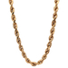  10kt Yellow Gold 26" 8mm Hollow Rope Chain