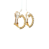 14kt Yellow Gold .75ct tw Diamond Earrings