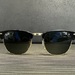 Ray Ban Clubmaster RB3016 W0365 49-21 Sunglasses - Black