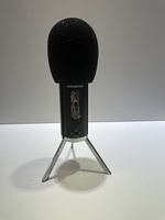 Samson Satellite Desktop USB/iOS Broadcast Microphone Black