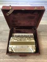 Vintage Pancordian Crucianelli Accordion With Carrying Case - Pre-Owned 