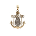 14kt Two Tone Virgin Mary Anchor Pendant