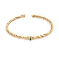 18kt Yellow Gold David Yurman Classic Cablespira Station Bracelet