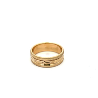  14kt Yellow Gold Pattern Band Ring
