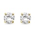  14kt White Gold 1.00ct tw Diamond Stud Earrings With Screw Backs