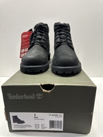 Timberland 6 Inch Waterproof Triple Black Youth Outdoor Boots TB012707 001