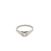  14kt White Gold .25ct Princess Cut Diamond Ring