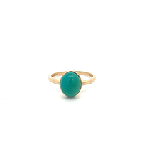 14kt Yellow Gold Blue Stone Ring
