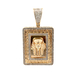 10kt Yellow Gold Diamond Egyptian Pendant