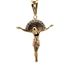  14kt Two Tone Crucifix Cross Pendant