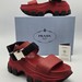 Prada Chunky Platform Sandals in Red size 7 US W