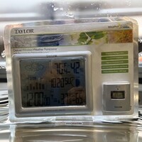 Taylor 1541 Wireless Weather Forecaster W/ Barometer Alarm Clock + Calendar