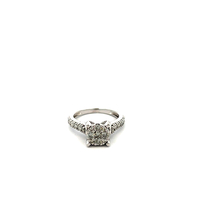 14kt White Gold .50ct tw Diamond Cluster Ring