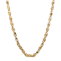 10kt Yellow Gold 24" 4mm Fancy Link Chain