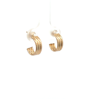 14kt Yellow Gold Small Triple Hoops