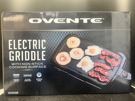 OVENTE Griddle / GD1610B/ Open box 
