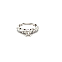 14kt White Gold .40ct tw Diamond Engagement Ring