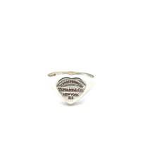Tiffany & Co. Sterling Silver Heart Signet Ring