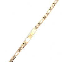  14kt Yellow Gold 6.5" 5.5mm Name Plate Bracelet