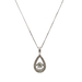 10kt White Gold .50ct tw Diamond Pendant With Chain