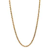  14kt Yellow Gold 24" 3mm Rope Chain