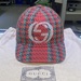 Gucci Wool Checkered Houndstooth Cap Medium 52cm - Red, Green, Brown