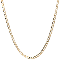  14kt Yellow Gold 24" 3.25mm Curb Link Chain