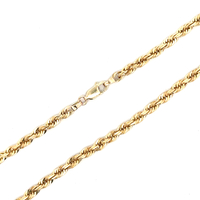  10kt Yellow Gold 24" 3.5mm Rope Chain