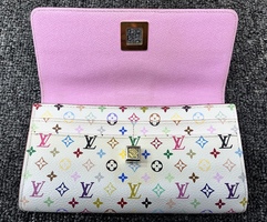 LOUIS VUITTON Multicolor Portefeuille Sara Nu Wallet White TS0797