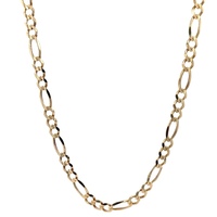 14kt Yellow Gold 22" 4.5mm Figaro Chain 